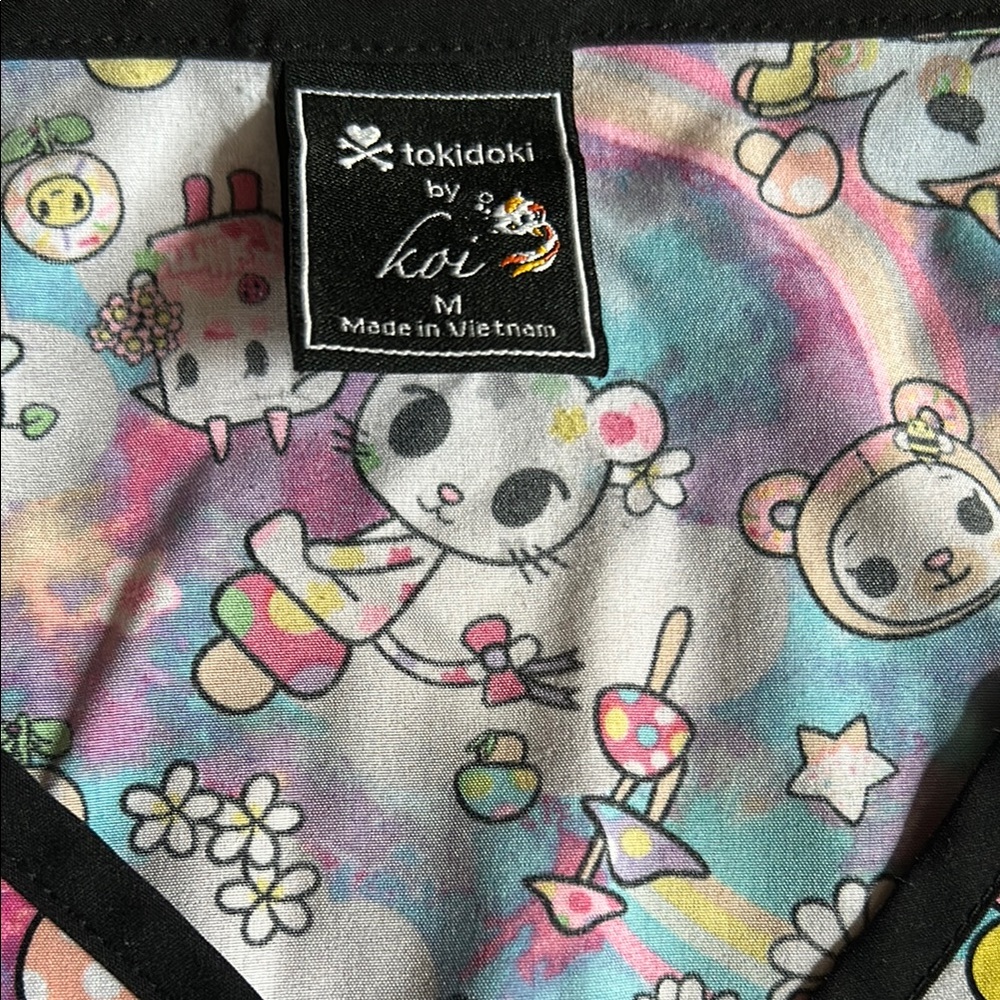 Tokidoki by Koi Cartoon Print Top - Picture 2 of 4